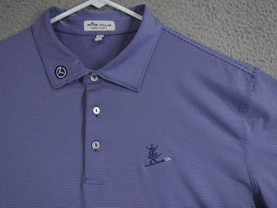 Camisa Polo Peter Millar Para Hombre Extra Grande Púrpura Verano Comodidad Scotty Cameron Foto 1 de 4