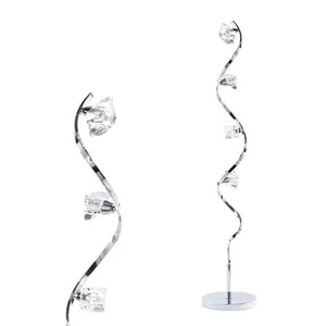 BHS Bella Wavy Chrome Floor Lamp - Picture 1 of 6