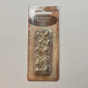 Silver Jewelry Spacers 11 Pc Silver  Tone Metal By Designer Finery DIY - Picture 1 of 7