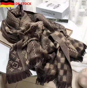 Damen Kaschmirimitat Schal Strickschal Wolle Vermischt warme Wollschal 70x180cm - Bild 1 von 10