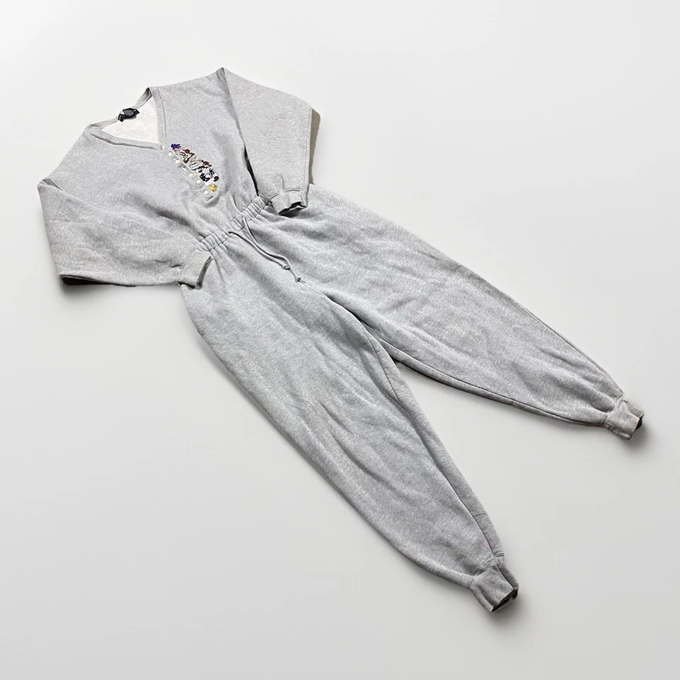 Pijama Looney Tunes Vintage Mameluco Una Pieza Mediano Warner Bros Años 90 Vellón Foto 1 de 4