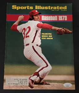 1973 STEVE CARLTON Signed Sports Illustrated Cover-HOF-PHILADELPHIA PHILLIES-JSA - Picture 1 of 6