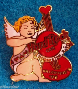 PROTOTYPE WASHINGTON DC VALENTINE'S DAY CUPID & ARROW 1999 Hard Rock Cafe PIN - Picture 1 of 1