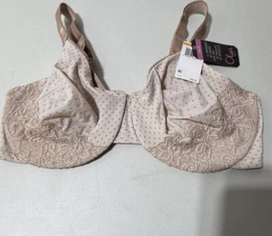 OLGA LUXURY LIFT UNDERWIRE SIZE 40DD WHITE / BEIGE STYLE 35063 NWT - Picture 1 of 12
