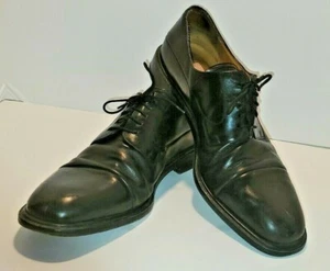 Vintage Mezlan Herren Piazza Gr. 10 1/2M schwarze formelle Kappe Zehe Leder Spanien - Bild 1 von 11