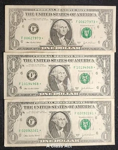 3, 2003 A Star Notes, F, Atlanta, As Pictured. Fr 1930F. Our T6127 - Picture 1 of 6