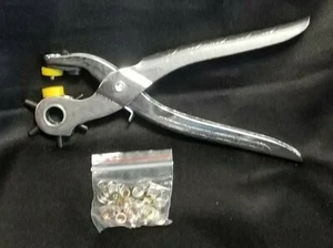 Drehstanze Werkzeug Set enthält 75 Ösen für Leder Kunststoff Tuch - Bild 1 von 2
