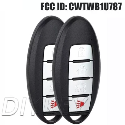 2 Smart Remote Key Fob for Infiniti M35 M37 M56 Q70 QX56 for Nissan CWTWB1U787 Foto 1 de 4