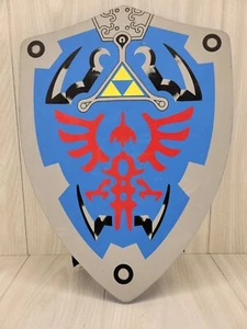 Legend of Zelda LARP Cosplay Hero Blue Link Hylian Triforce Foam Shield 20"x15" - Picture 1 of 11