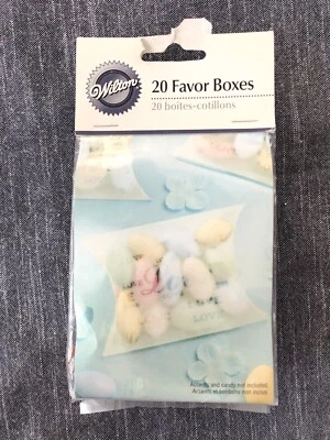 Wilton LOVE Pillow Favor Boxes Set Of 20 Opaque 2.75” x 3.5" - Image 1 of 4