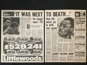 "PÓSTER/PERIÓDICO 2 PÁGINAS 1975: ALI DERROTATS FRAZIER EN ""THRILLER EN MANILA""" - Imagen 1 de 12