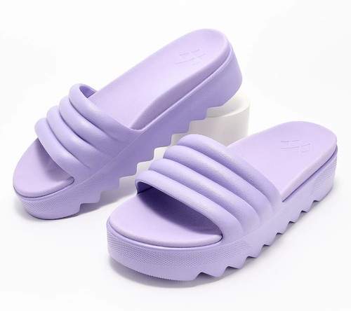 PUMA Sandali scorrevoli Cougar modellati in EVA Festa in piscina lavanda 10M A575281 NUOVI