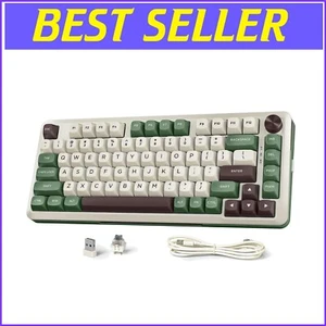 Customizable K681 Pro Matcha Green Wireless Mechanical Keyboard - 81 Keys, RGB - Picture 1 of 9