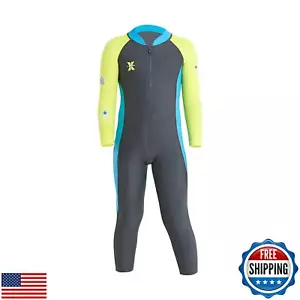 AIWUHE Kid's Full Body Swimwear BoysandGirls One Piece Swimsuit Long-Sleeve W - Picture 1 of 5