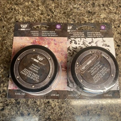 2 Finnabair Art Extravagance Effect Paste 100ml Jar-Phoenix And Golden Nugget - Image 1 of 4