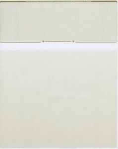 500 Blank Check Stock Paper - Check on Top - Gold Diamond - Picture 1 of 6