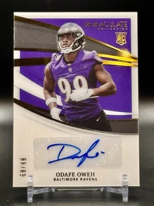 2021 Panini Immaculate Purple * ODAFE OWEH * RC #'d /99 GRADABLE * RARE 🔥🔥🔥 - Picture 1 of 2
