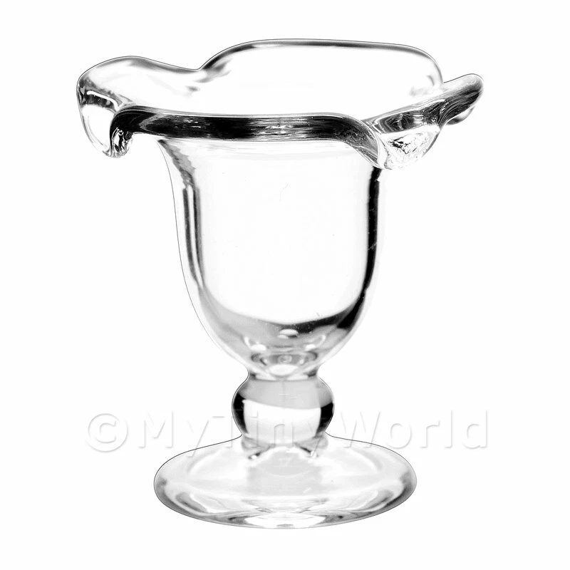 Maison De Poupées Miniature Bol De Sundae En Verre Fait Main (OG16) - Photo 1/1
