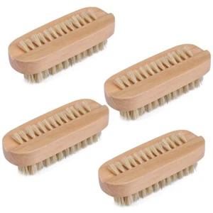 Cleaning Nail Fingernail Brush Wood 2 Side for Manicure Pedicure Women Kids 4... - Picture 1 of 7