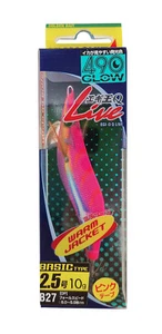 Yamashita EGI-0 Q Live 490 Glow Pink B27 DP Basic Type 2.5 Tactywarm Jacket 10g - Picture 1 of 5