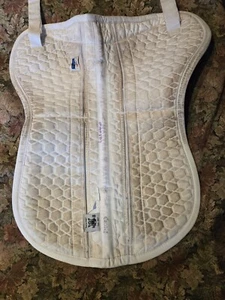 Mattes Half Pad, White Medium Quilted Shimmable Correction Half Pad - Picture 1 of 9
