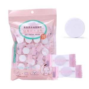 50pcs Compressed Cotton Facial Face Mask Sheet Paper DIY Natural Skin Care - Picture 1 of 12