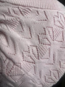 LAURA SCOTT Cardigan Sweater Light Pink With Round Neck & Pretty Design-Size M - Picture 1 of 8