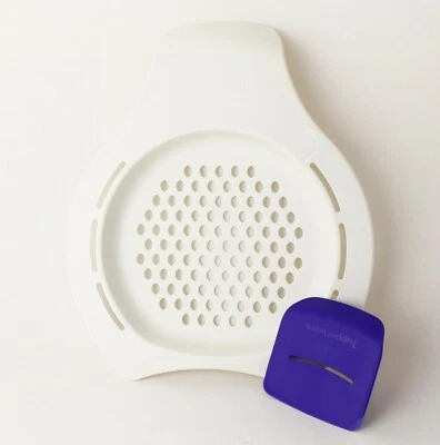 TUPPERWARE GROSSE Spätzleria Spätzlereibe Spätzle-Macher, Spätzlekaiser  WEISS - Bild 1 von 2