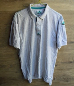 ADIDAS ORIGINAL EQUIPMENT 90'S VINTAGE EQT GRAY POLO SHIRT,RETRO,D8,SIZE:S - Picture 1 of 4