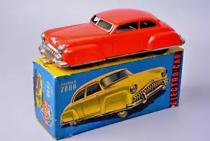 Vintage Tinplate Distler Electro-Car Futuristic 1950s Car, German, Boxed - Picture 1 of 8