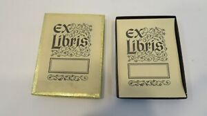Vintage EX-LIBRIS Antioch Bookplates Full Box Of 50 Book Plates W/Original Box