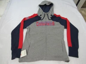 New Montreal Canadiens Mens Size M Gray Blue Red Full Zip Jacket with Hood - Picture 1 of 4