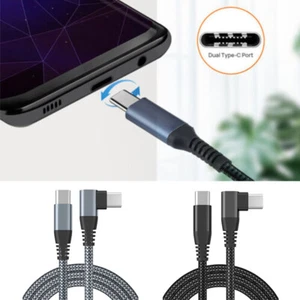 USB C To USB C Fast Charger PD 100W Dual Type C Charging Data Sync USB Cable - Photo 1 sur 15