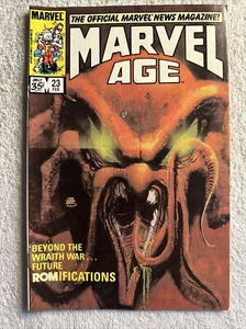 Marvel Age 23 The Official Marvel News Magazine Bill Sienkiewicz - Picture 1 of 2
