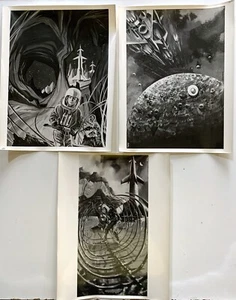 3x PROVA DI STAMPA MANIFESTI CINEMA IL PIANETA DEGLI UOMINI SPENTI lux film - Picture 1 of 2