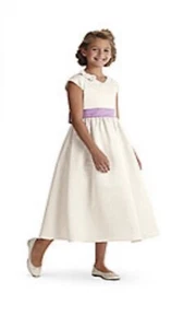 AG American Girl Fancy Easter Wedding Flower Occasion Dress Ivory Gown Size 7 - Picture 1 of 4