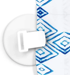 4 PCS Shower Curtain Clips, Shower Windproof Splash Guard - Self Adhesive Shower - Picture 1 of 12