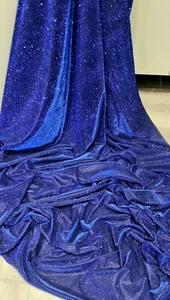Vestido de novia 1MTR MOON LIGHT ROYAL BLUE tela elástica brillante brillo 58 ancho - Imagen 1 de 8