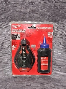 Milwaukee 48-22-3982 100 Ft. Bold Line Chalk Reel & Refill Kit with Blue Chalk - Picture 1 of 8
