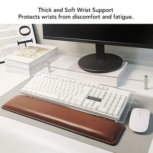 New Acrylic Tilted Computer Keyboard Stand For Easy Ergonomic Typing Clear Keyb - Picture 1 of 24