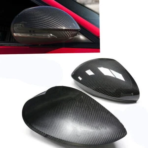 For 2016+ Alfa Romeo Giulia Quadrifoglio Carbon Fiber Mirror Cover Cap Add On A - Bild 1 von 5