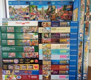 1000 Jigsaw Puzzles Ravensburger Gibsons Falcon MULTI LISTING 500-1000-1500 UK - Picture 1 of 228