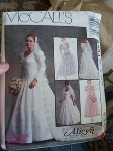 McCall's Bride/Bridesmaid Bridal/Wedding Gown Alicyn Pattern 6334 Sz 6-10 UNCUT - Picture 1 of 2