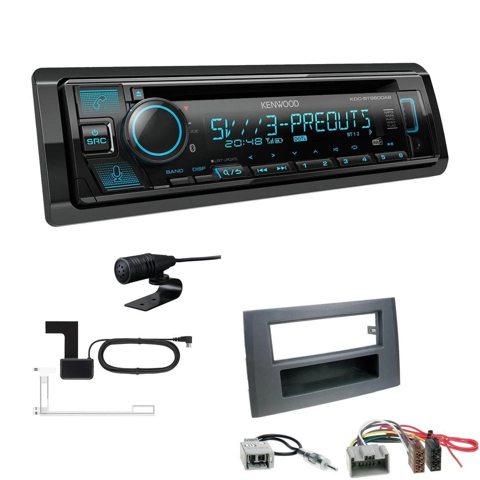 Kenwood KDC-BT960DAB Autoradio CD DAB+ Bluetooth für Volvo XC90 2002-2014  - Bild 1 von 4