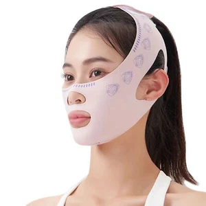 Reusable V Line Mask Facial Slimming Strap Double Chin Reducer Chin Lifting Belt - Picture 1 of 11