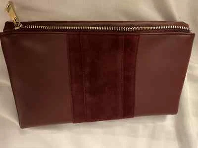 Preowned  Summer and Rose: Foldover Clutch    (Burgundy) - Image 1 of 4