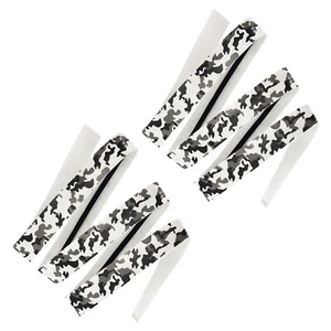 2Pcs PU Tennis Racket Overgrip Non-Slip Grip Tape with Damping Ridges, White - Picture 1 of 7