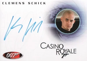 Tarjeta de autógrafo ""Kratt"" elegante de James Bond en movimiento Clemens Schick en Casino Royale A103 - Imagen 1 de 2