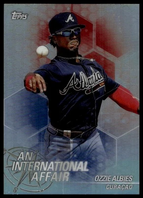 2018 Topps Chrome Update Ozzie Albies #IA-OA An International Affair - Image 1 of 2
