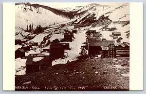 1886 Garfield, CO Postkarte - Colorado Bergbaustadt Winterszene, 1886 - modern - Bild 1 von 2